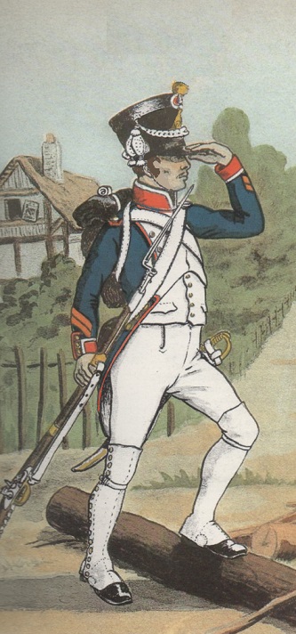 Caporal de Fusiliers du 6e de Ligne vers 1807-1808