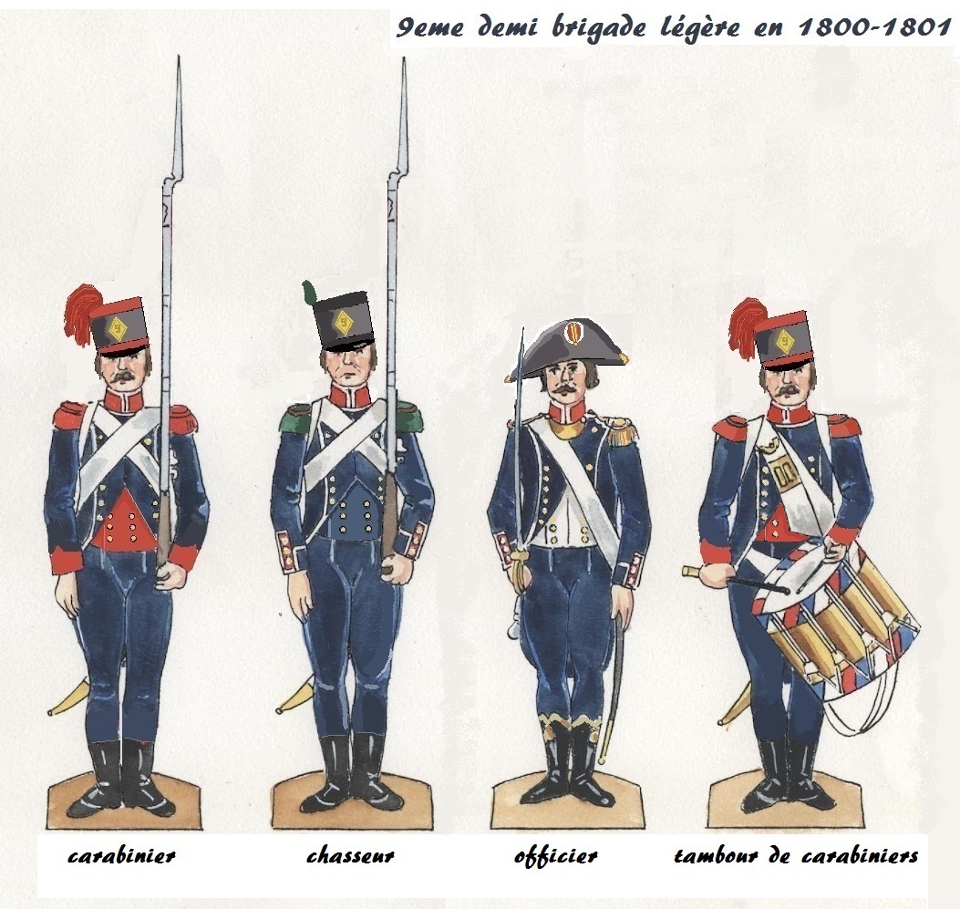 9e Demi-brigade légère 1800-1801