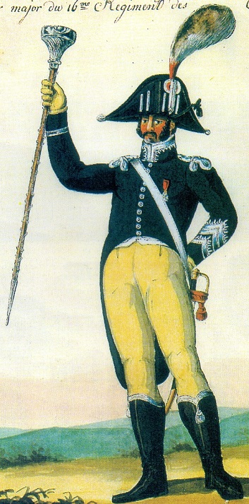 Tambour-major 16e Léger 1807