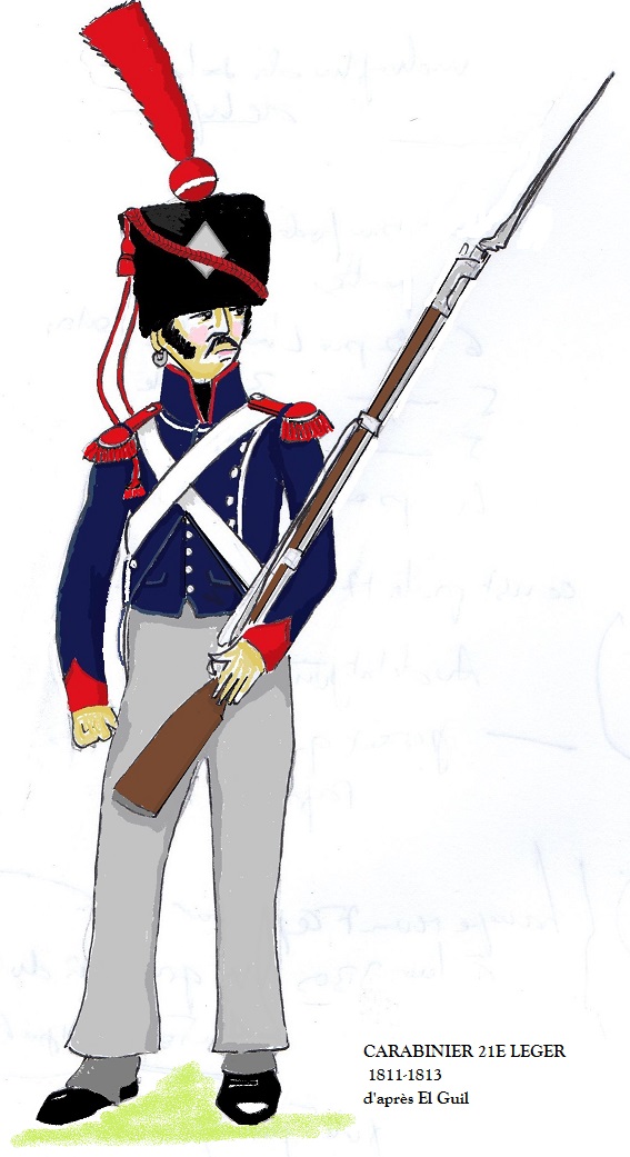 Carabinier 21e Léger, 1809-1811 Fort El Guil