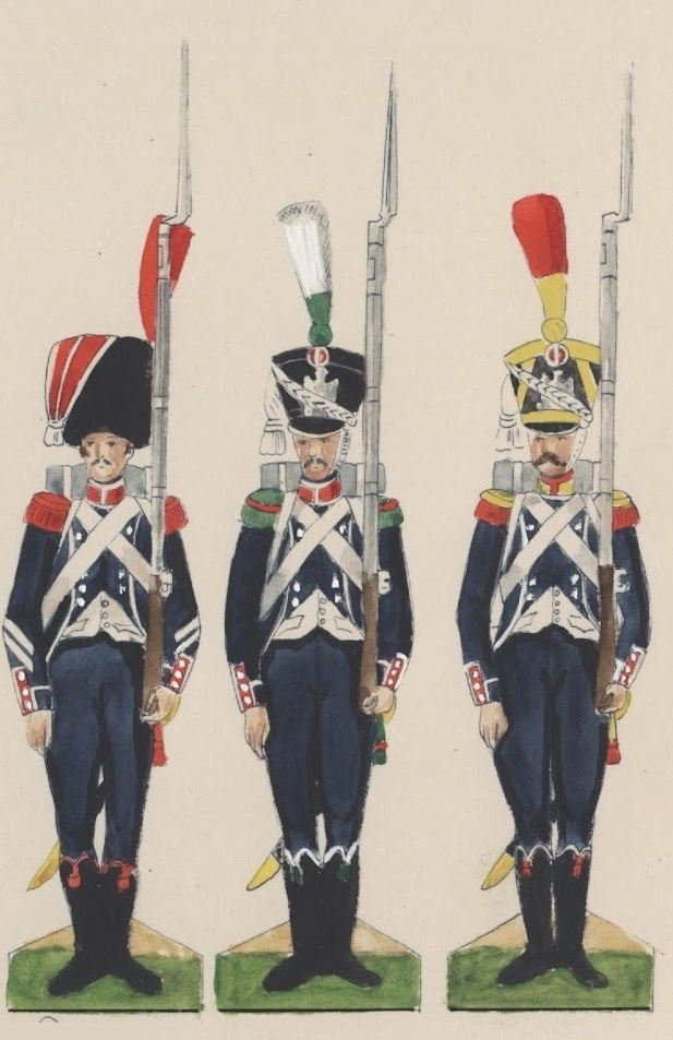 Carabinier, chasseur et voltigeur 25e lger 1809-1812