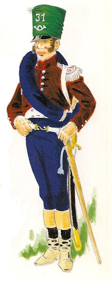 Officier 31e Lger 1812