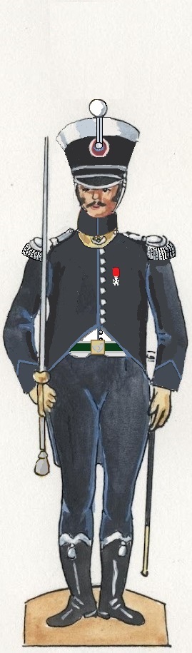 Colonel Gabriel Sidarious, Chasseurs d'Orient, en 1813