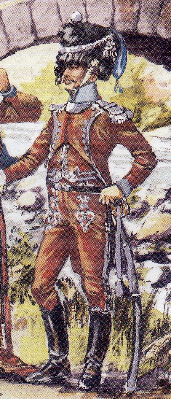 Officier de Chasseurs de montagne en colback vers 1811