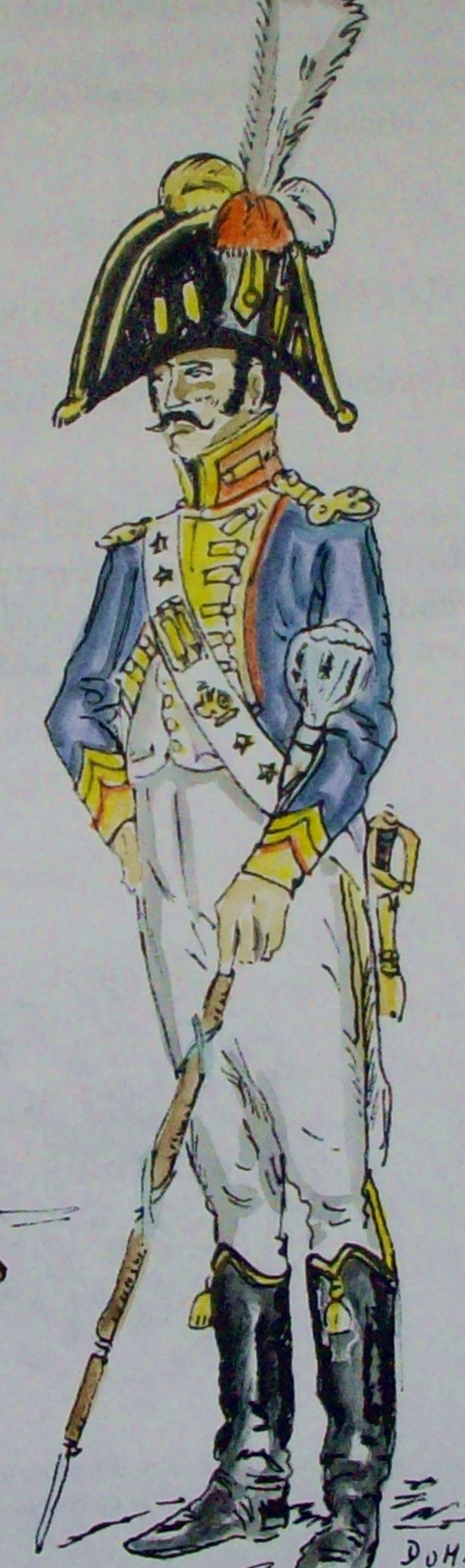 Tambour major de la Garde d'Honneur de Grenoble