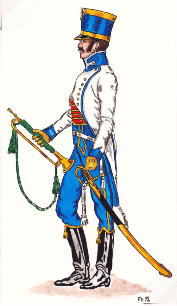 Trompette 5e Hussards, 1808-1809