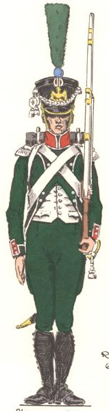 Carabinier, tenue d'été, RGT de la Tour d'Auvergne, 1806-1807