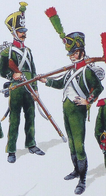 Chasseur en grande tenue RGT de la Tour d'Auvergne, 1807