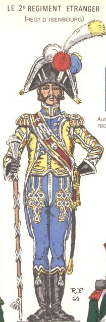 Tambour-major Rgiment d'Isembourg, 1806-1807